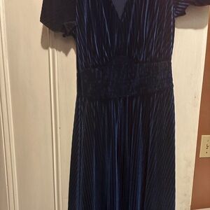 Navy blue maxi dress Medium- only worn once